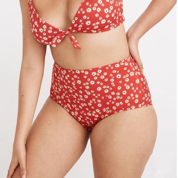 NWOT Madewell Retro High-Waisted Bikini Bottom - Picture 2 of 8